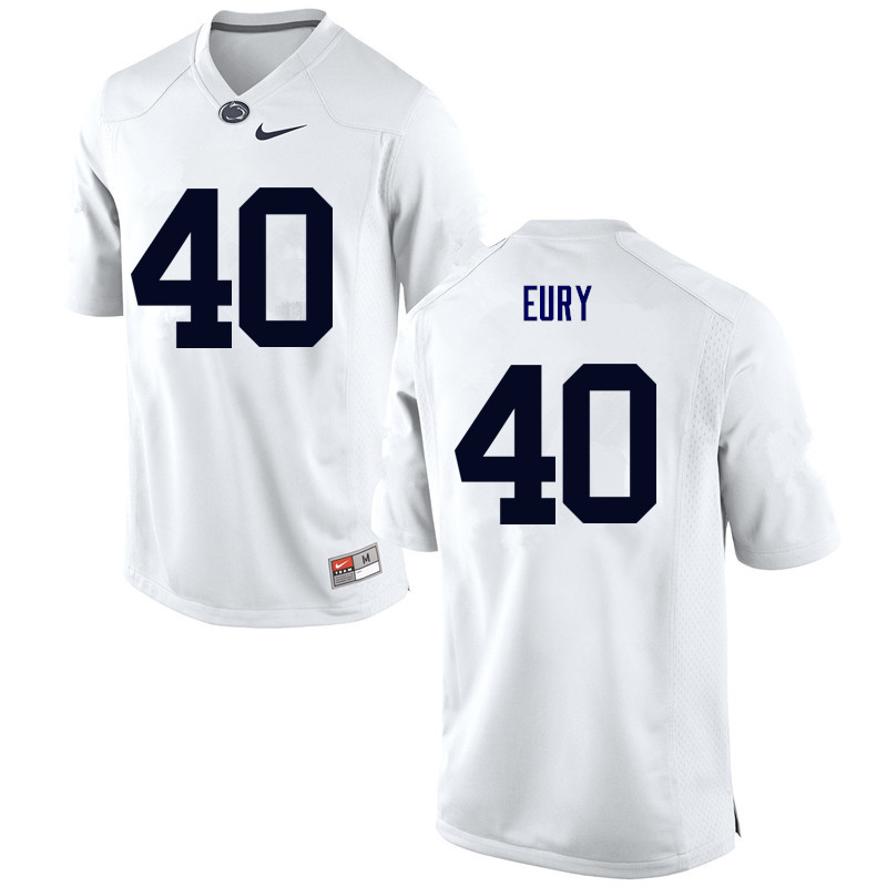 Men Penn State Nittany Lions #40 Nick Eury College Football Jerseys-White